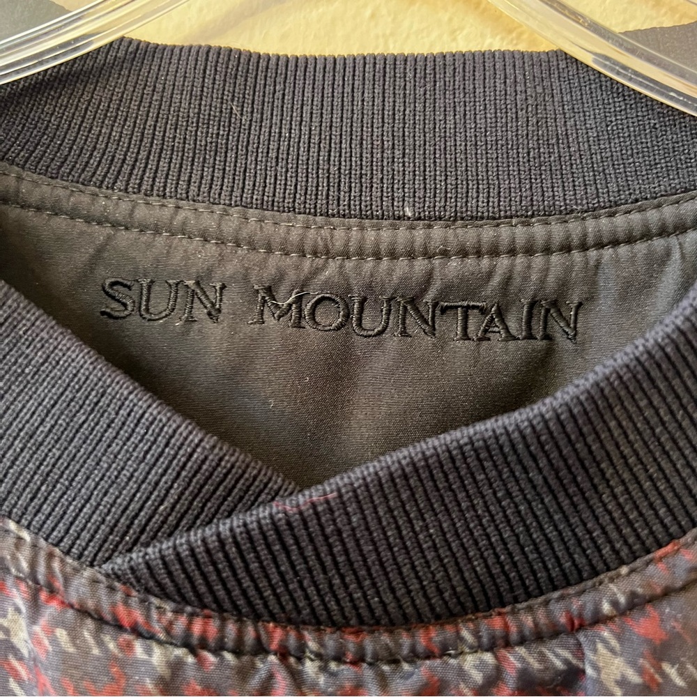 SUN MOUNTAIN Vintage Golf Windbreaker Pullover Plaid Reversible Sz Large Pockets - Picture 6 of 10